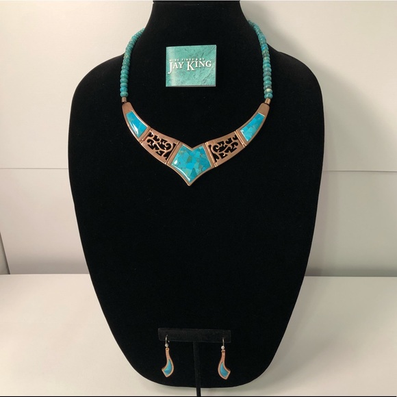 Jay King Jewelry - Jay King Copper & Turquoise Necklace & Earrings